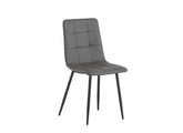Virgo Grey PU Chair - front